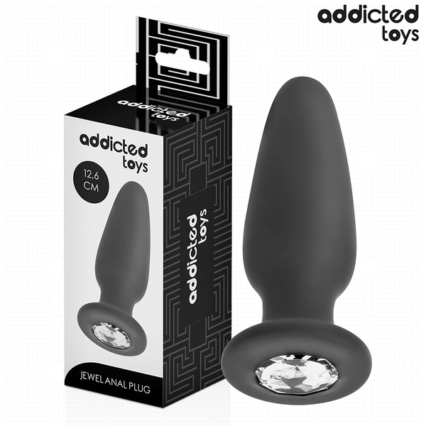 ADDICTED TOYS - Analplugg med Juvel i Silikon 12,6 cm [str. L]