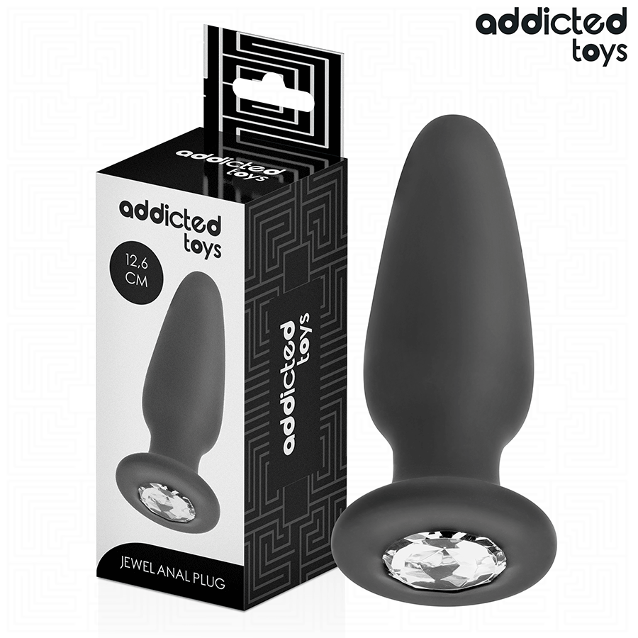 ADDICTED TOYS - Analplugg med Juvel i Silikon 12,6 cm [str. L]