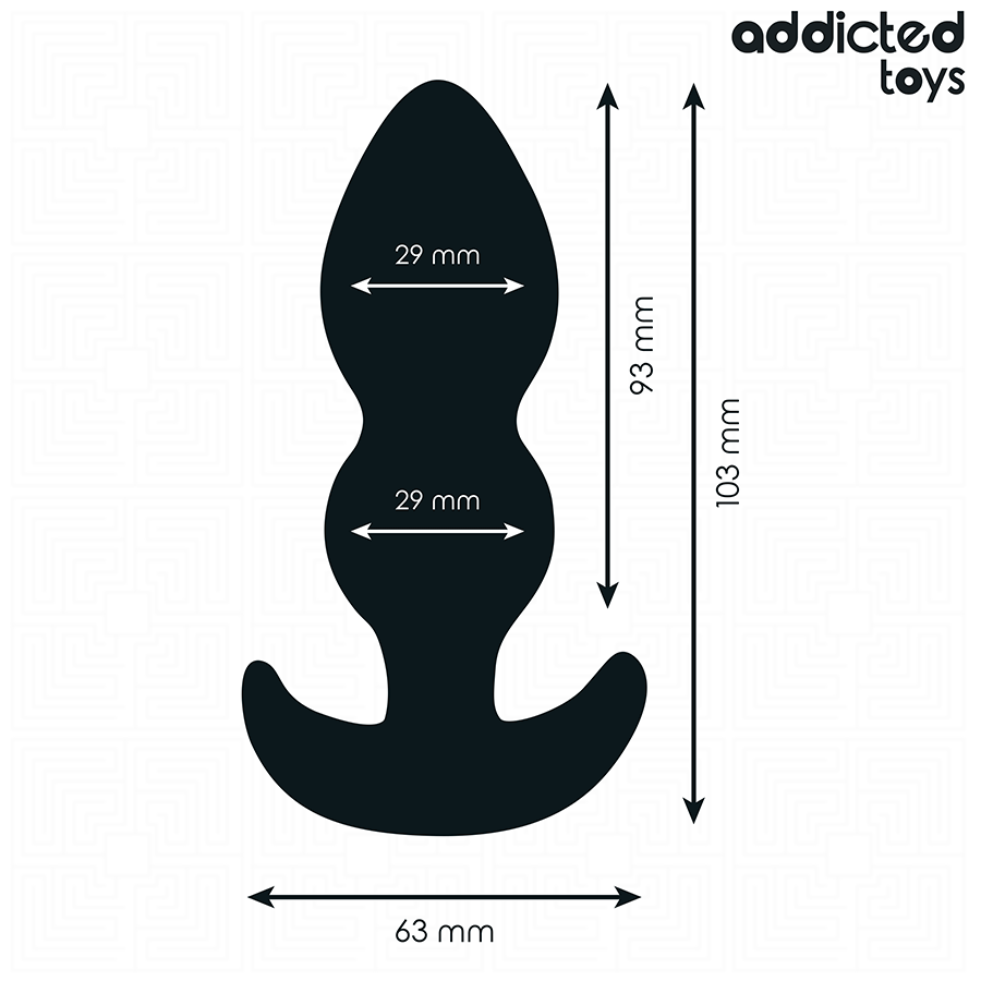 ADDICTED TOYS - Analplugg i Silikon Størrelse S 10,3 cm