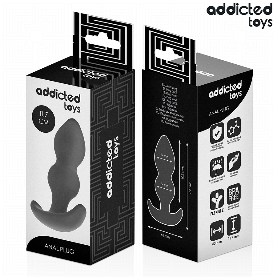 ADDICTED TOYS - Analplugg i Silikon 11,7 cm [str. L]