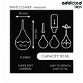 ADDICTED TOYS - Reise Analrenser Størrelse S 90 ml
