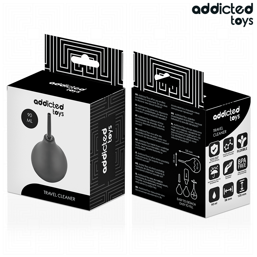 ADDICTED TOYS - Reise Analrenser Størrelse S 90 ml