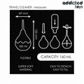 ADDICTED TOYS - Reise Analrenser Størrelse M 160 ml
