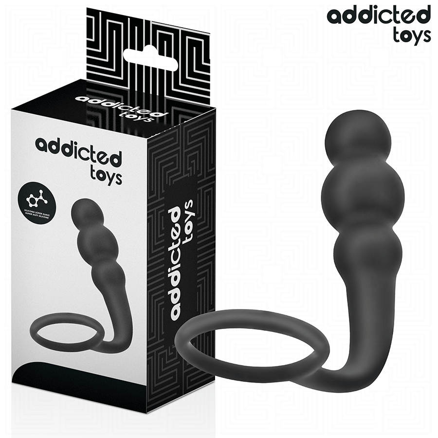 ADDICTED TOYS - Analplugg med Ring i Silikon Modell 1