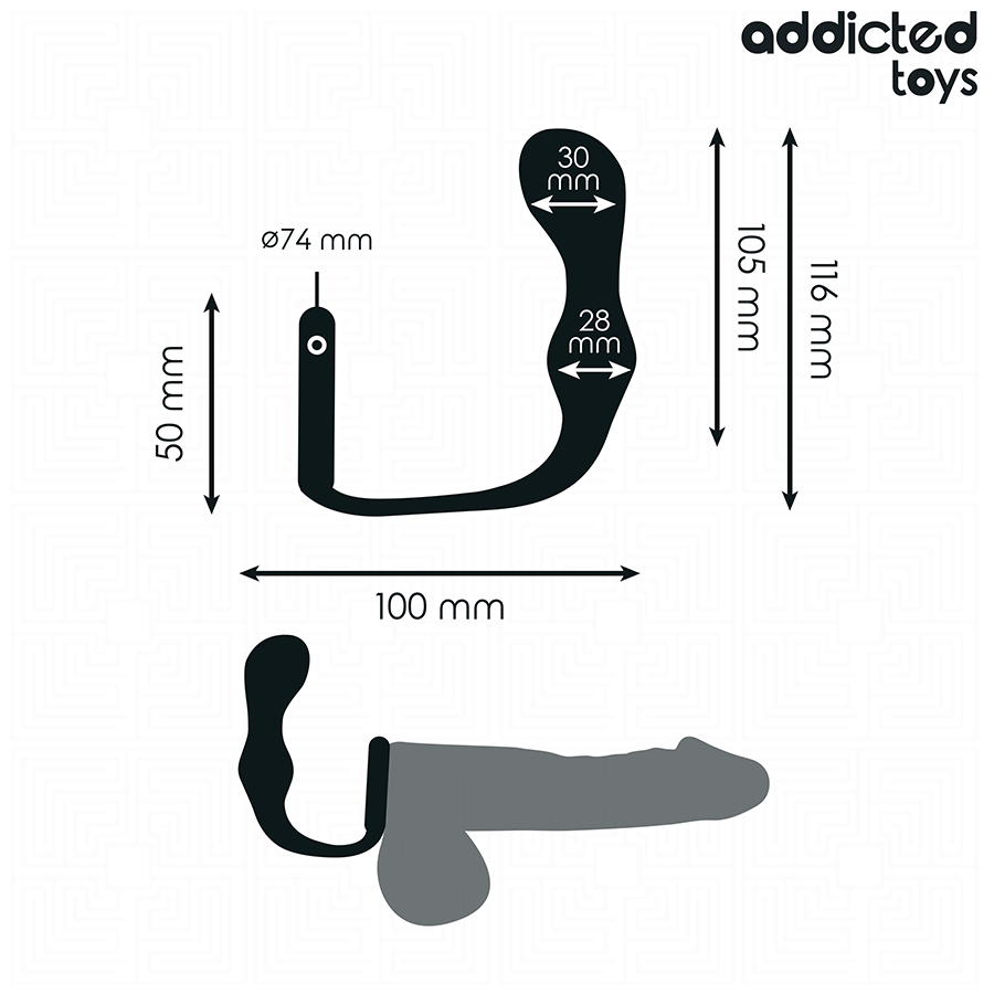 ADDICTED TOYS - Analplugg med Ring i Silikon Modell 3