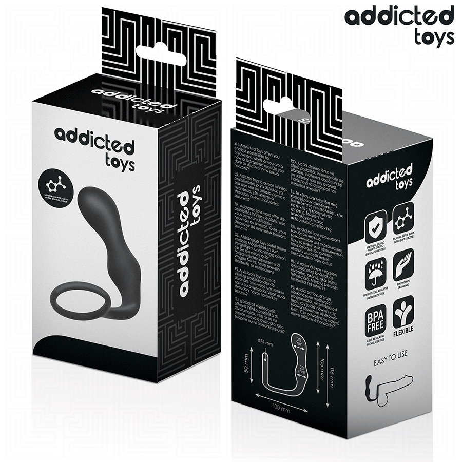 ADDICTED TOYS - Analplugg med Ring i Silikon Modell 3