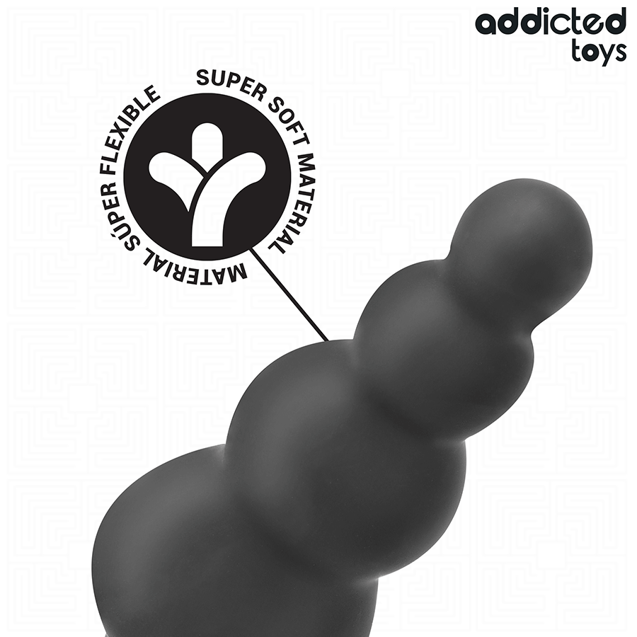 ADDICTED TOYS - Analplugg med Pungring i Silikon Modell 5