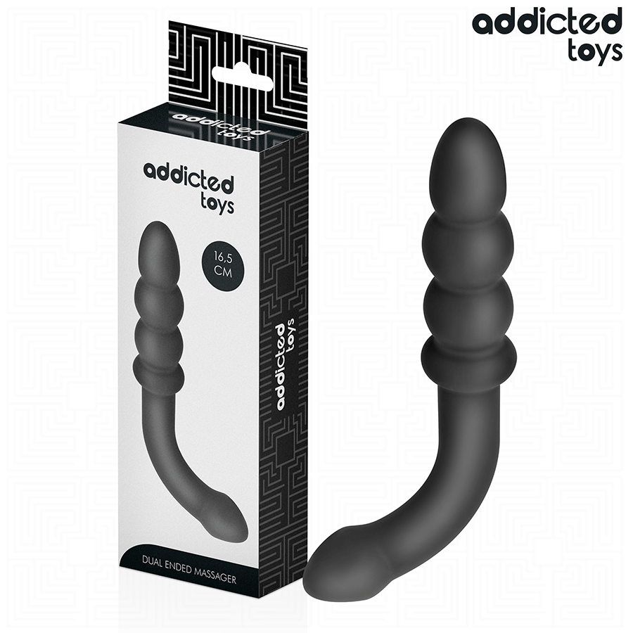 ADDICTED TOYS - Dobbel Analmassasjeapparat i Silikon 16,5 cm