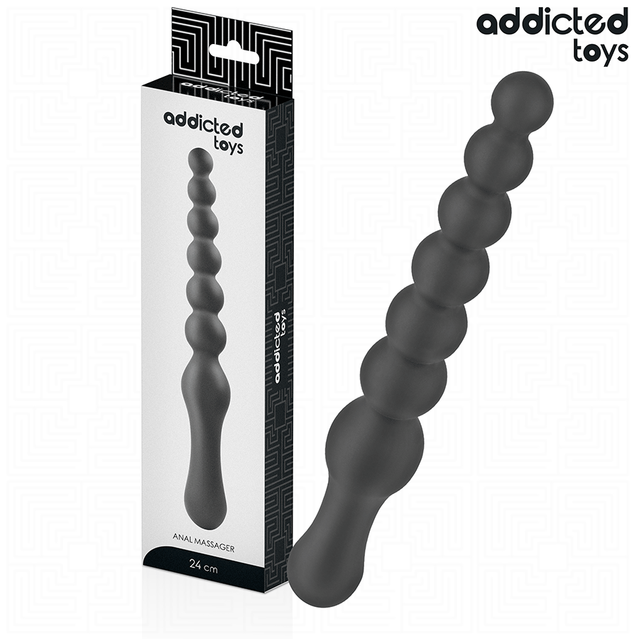 ADDICTED TOYS - Dobbel Analmassasjeapparat i Silikon 24 cm