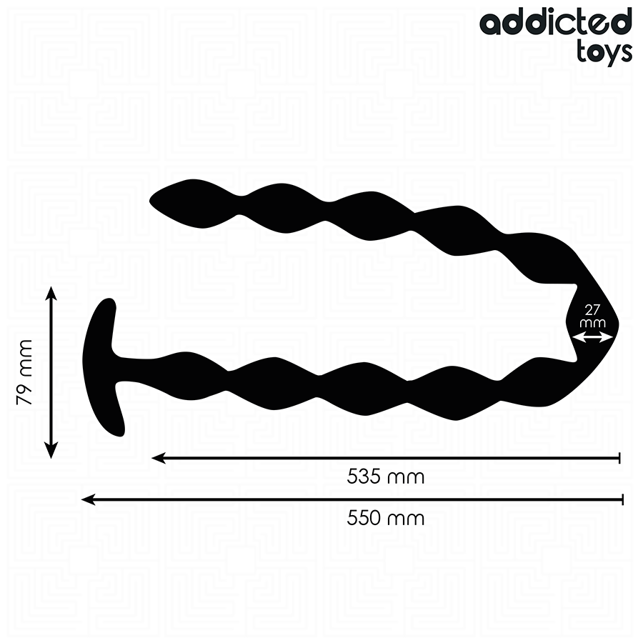 ADDICTED TOYS - Ekstra Lang Analplugg i Silikon