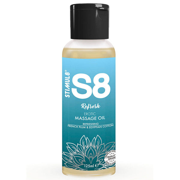 STIMUL8 - S8 Refresh massasjeolje Bomull 125 ml