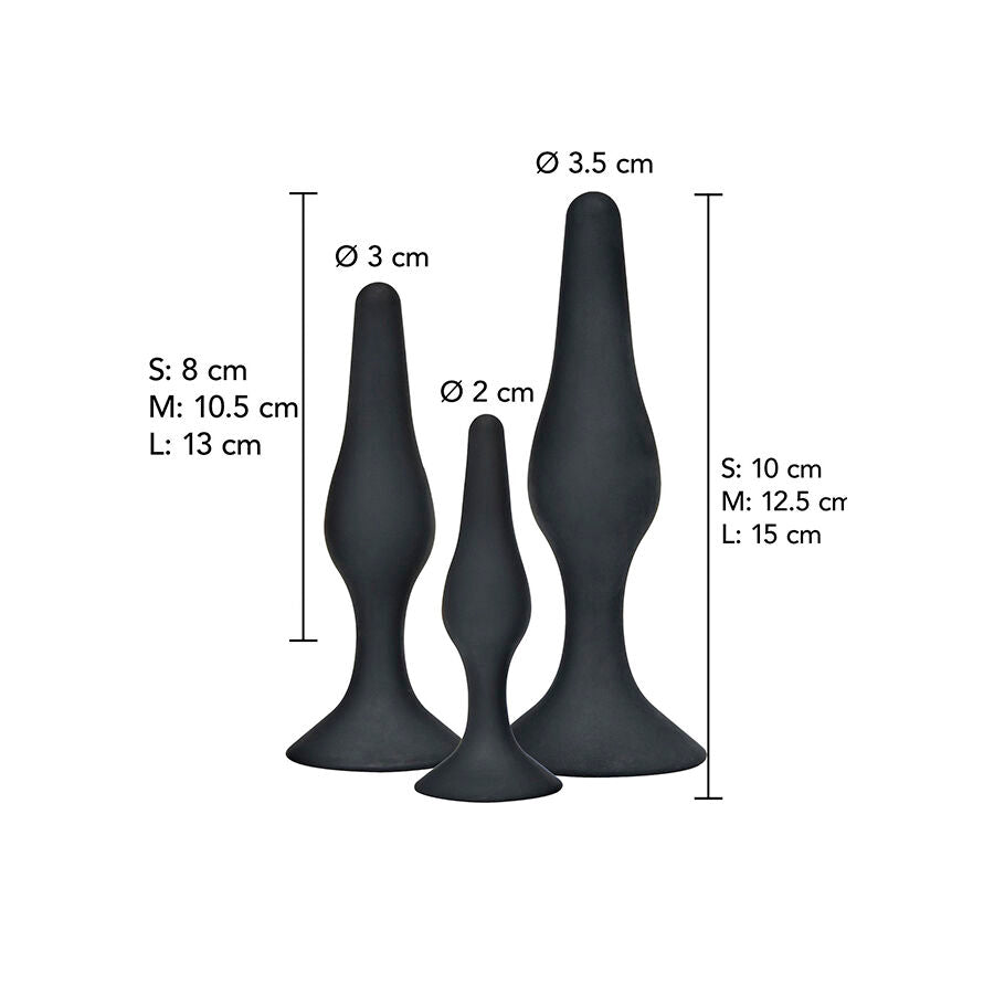 TOYJOY - Curvy Companions Analplugg-sett 3 deler