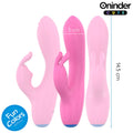 ONINDER CUTE - Love Bunny G-punkt- og klitorisvibrator Lyserosa (gratis app)