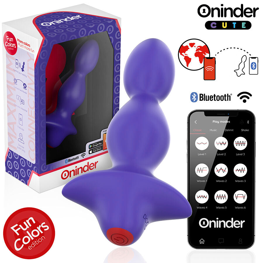 ONINDER CUTE - Love Butt vibrerende analplugg-dilator med gratis app