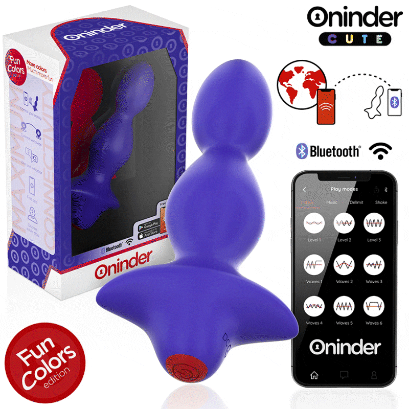 ONINDER CUTE - Love Butt vibrerende analplugg-dilator med gratis app