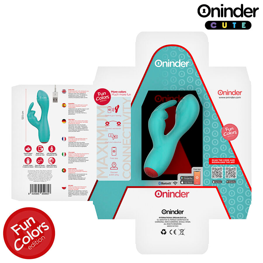 ONINDER CUTE - Love Bunny G-punkt- og klitorisvibrator (gratis app)