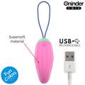 ONINDER CUTE - Love Pleasure 360° vibrerende-roterende silikonegg - gratis global app
