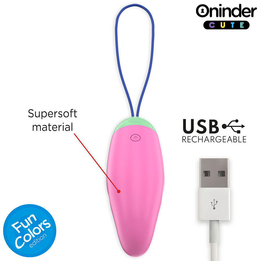 ONINDER CUTE - Love Pleasure 360° vibrerende-roterende silikonegg - gratis global app