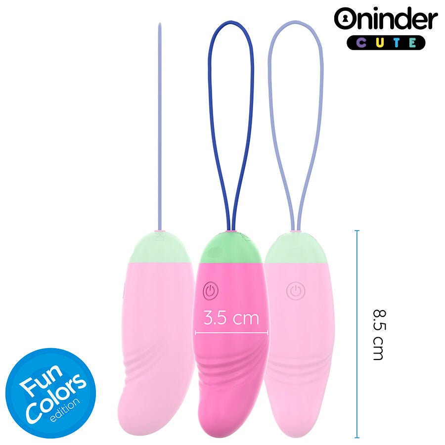 ONINDER CUTE - Love Pleasure 360° vibrerende-roterende silikonegg - gratis global app