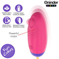 ONINDER CUTE - Love Pleasure Vibrerende Silikonegg med Bølge- og Tappefunksjon