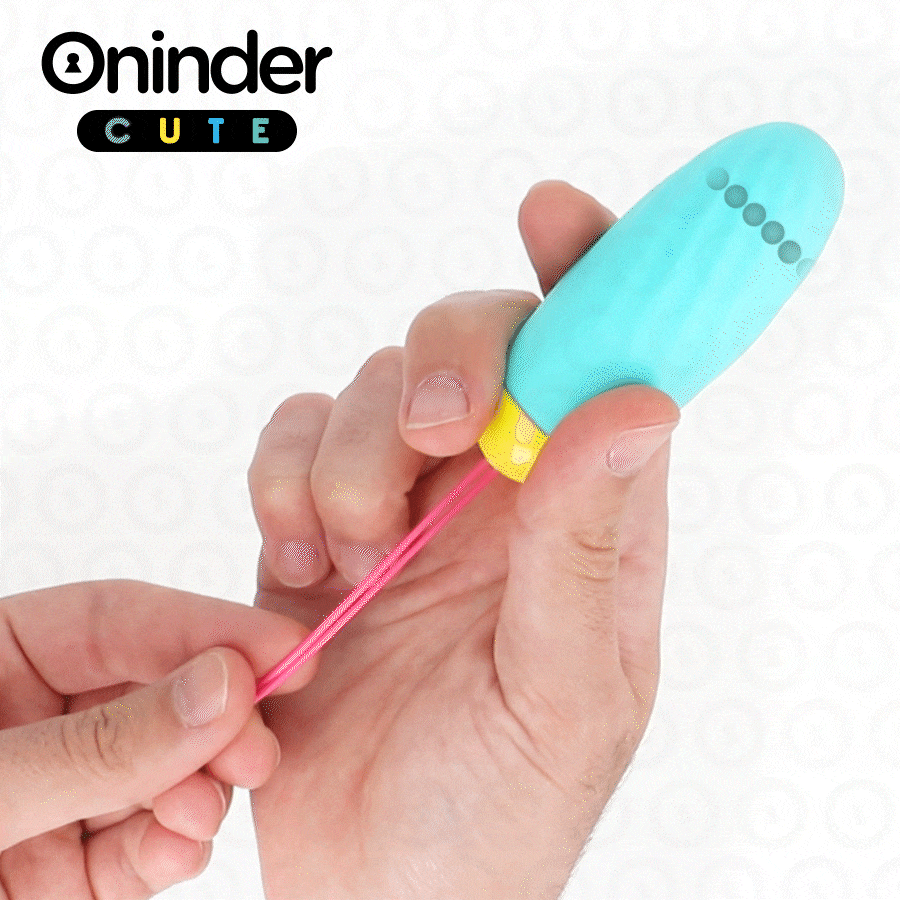 ONINDER CUTE - Love Pleasure Vibrerende egg med roterende silikonperler gratis global app