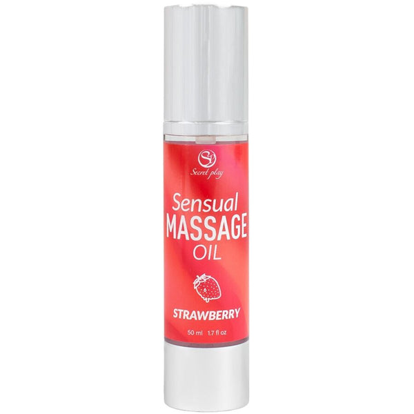 SECRETPLAY - Massasjeolje Jordbær 50 ml
