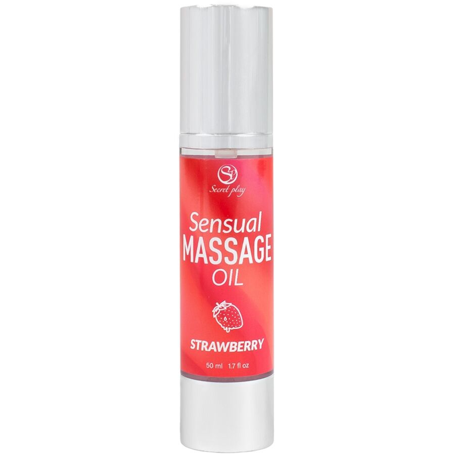SECRETPLAY - Massasjeolje Jordbær 50 ml
