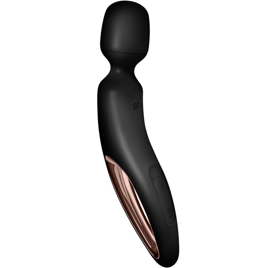SATISFYER - Wand-erland Vibrerende massasjestav Sort