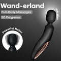 SATISFYER - Wand-erland Vibrerende massasjestav Sort