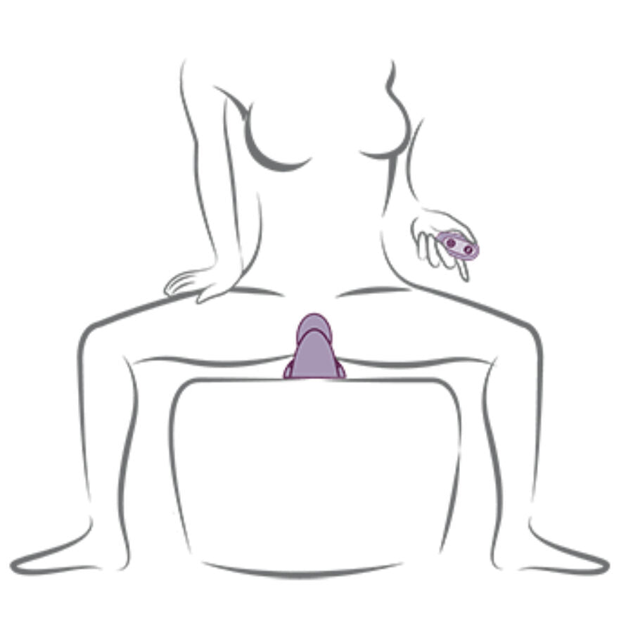 ROCKS- OFF - Ruby Glow Sittevibrator