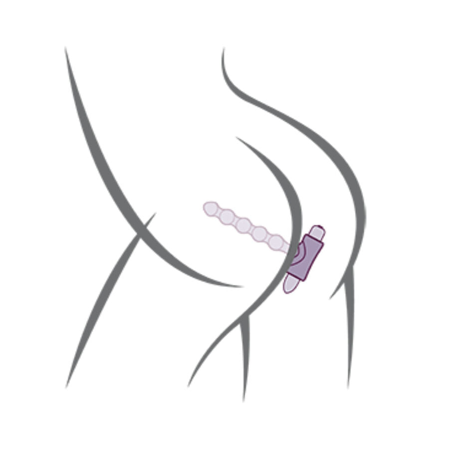 ROCKS- OFF - Petite Sensations Pearls Analplugg-vibrator