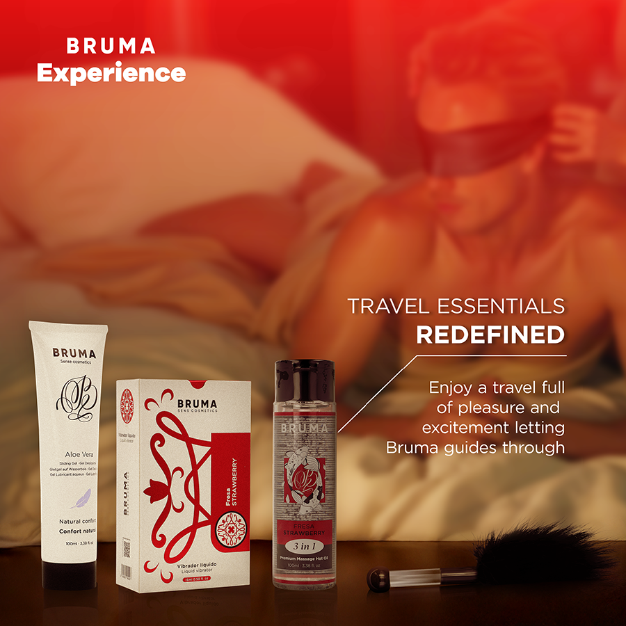 BRUMA XPERIENCE - Strawberry Massasje- & Nytelsessett