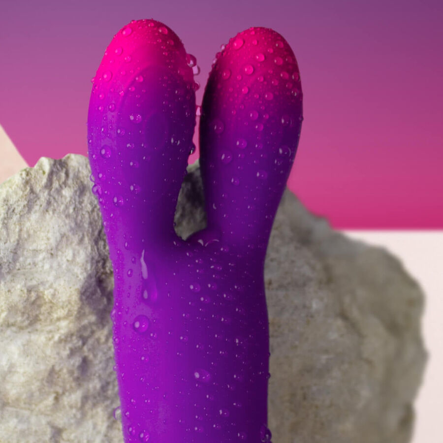 ROCKS-OFF - Glo-Girl Bunny Fleksibel rabbitvibrator