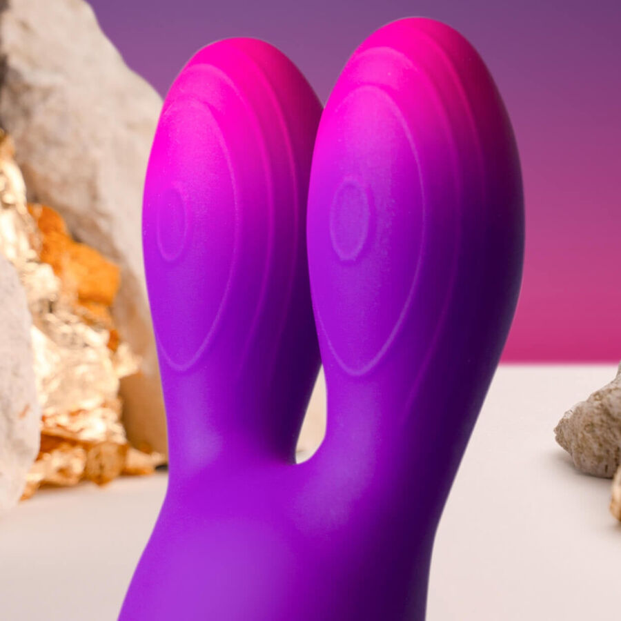 ROCKS-OFF - Glo-Girl Bunny Fleksibel rabbitvibrator