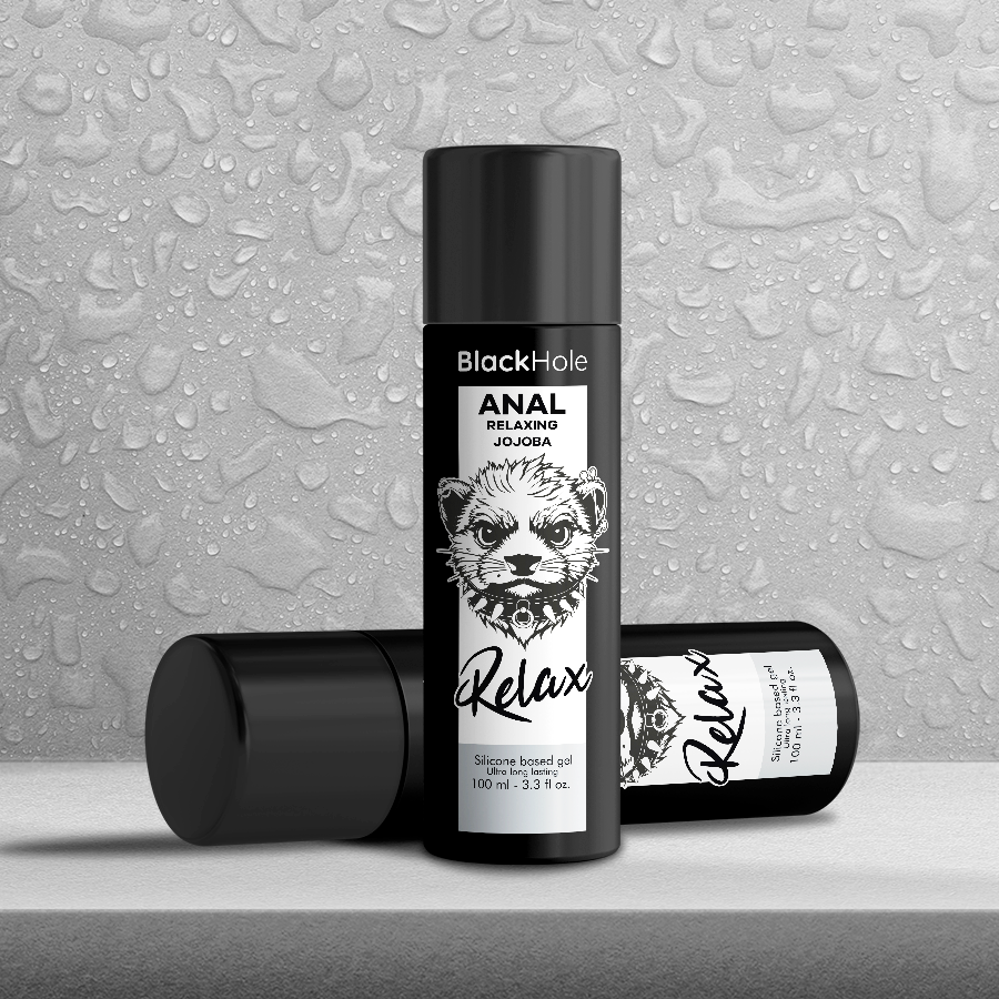 BLACK HOLE - Avslappende Analt Glidemiddel Jojoba Silikonbasert 100 ml