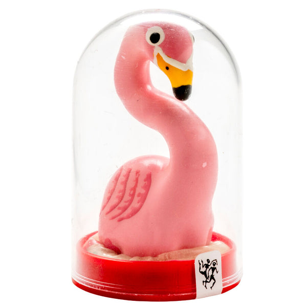 CONDOMERIE - Håndmalt novelty-kondom Flamingo