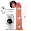 COCK MILLER - Hyperrealistisk dildo med sugekopp og støtefunksjon med fjernkontroll 20,5 cm
