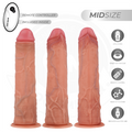 COCK MILLER - Hyperrealistisk dildo med sugekopp og støtefunksjon med fjernkontroll 20,5 cm