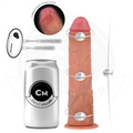 COCK MILLER - Realistisk dildo med sugekopp og vibrasjon med fjernkontroll 19,5 cm