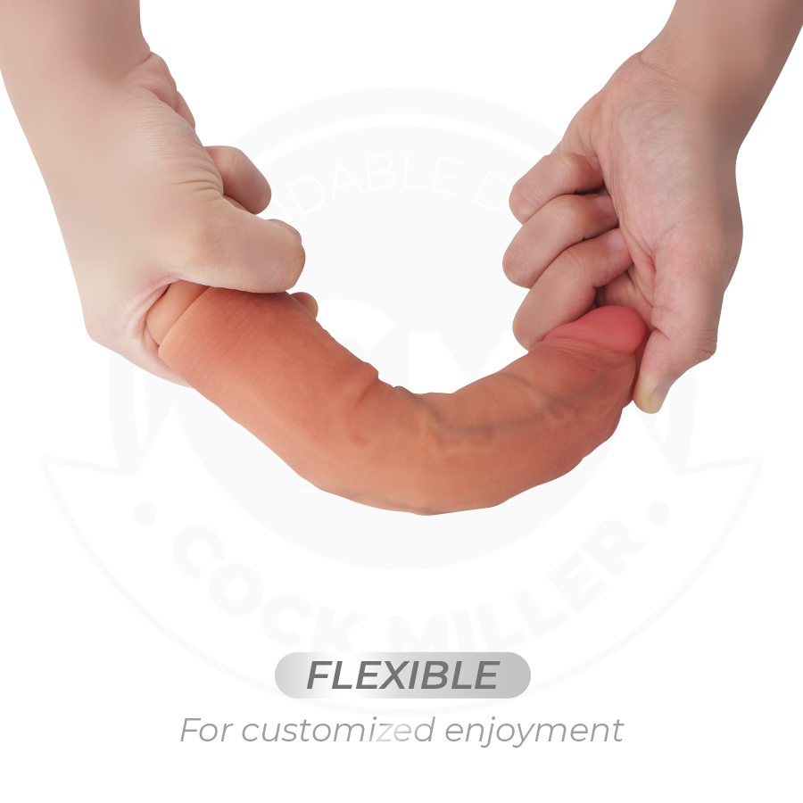 COCK MILLER - Realistisk dildo med sugekopp og vibrasjon med fjernkontroll 19,5 cm