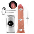 COCK MILLER - Hyperrealistisk dildo med sugekopp og støtefunksjon med fjernkontroll 19,5 cm