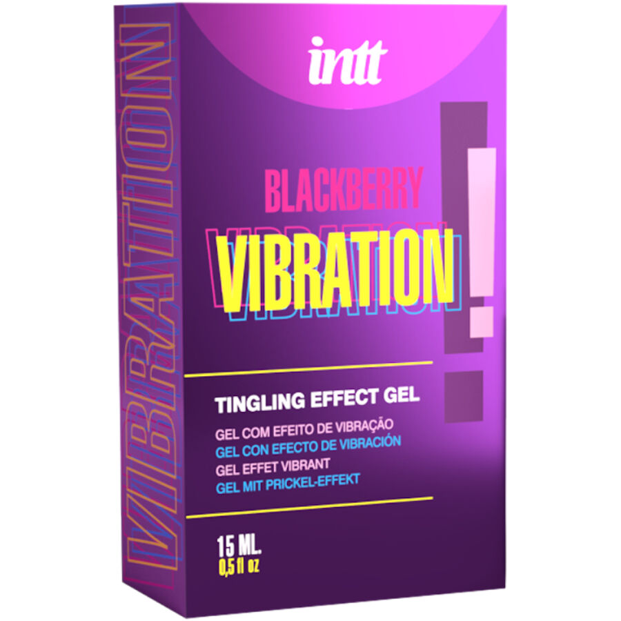 INTT - Liquid Vibrating Gel med Bjørnebærsmak 15 ml