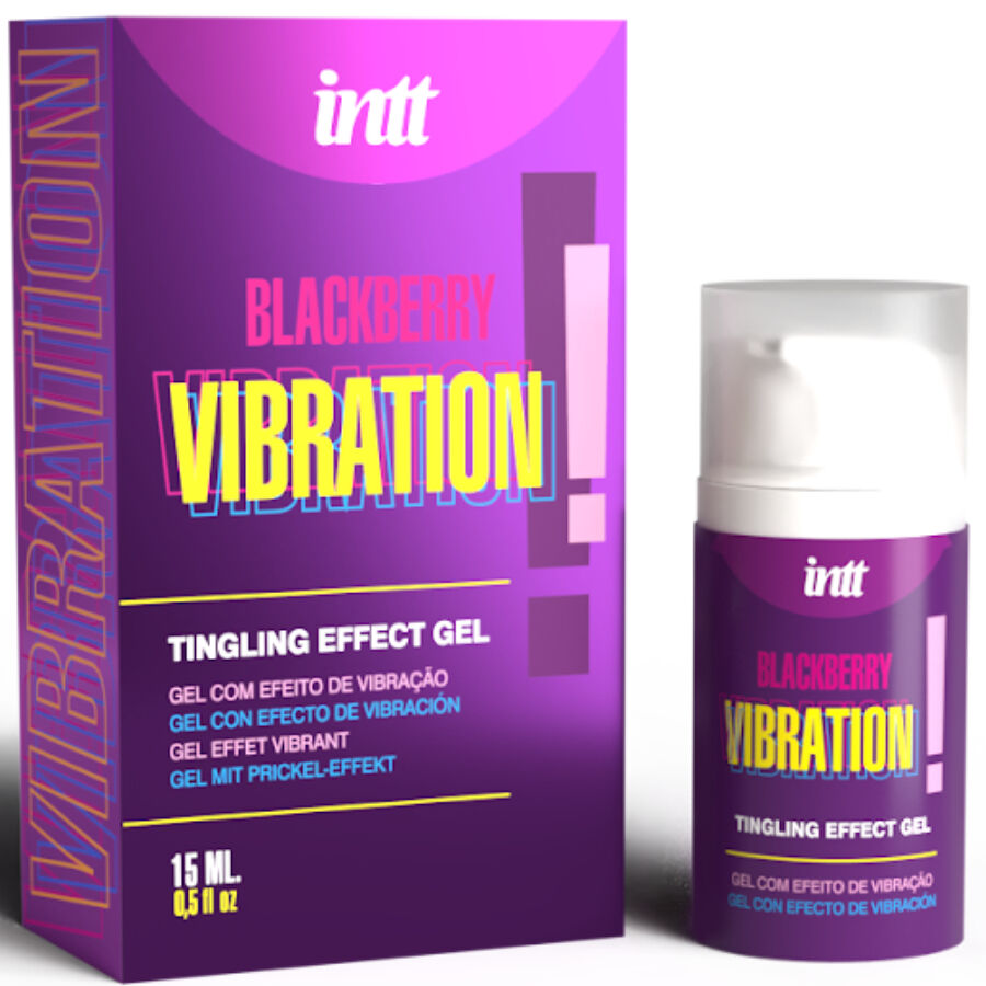 INTT - Liquid Vibrating Gel med Bjørnebærsmak 15 ml