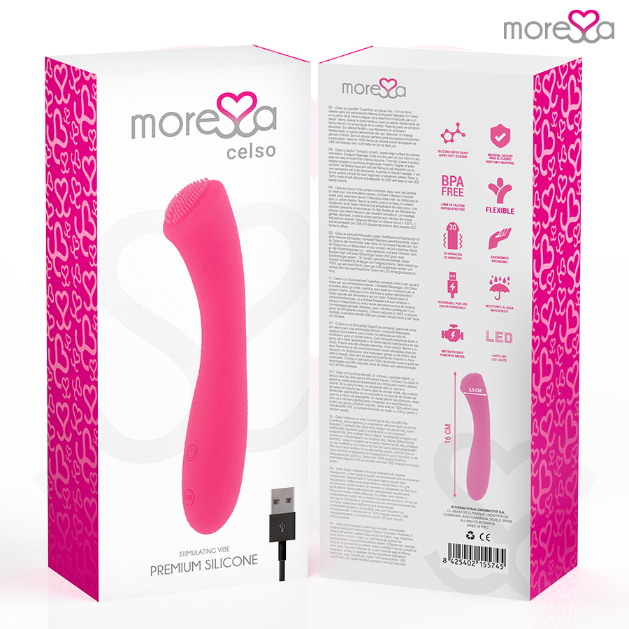 MORESSA - Celso Oppladbar Klitorisstimulator i Premium-silikon