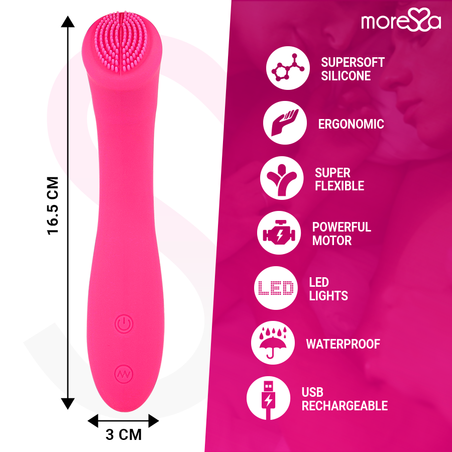 MORESSA - Celso Oppladbar Klitorisstimulator i Premium-silikon