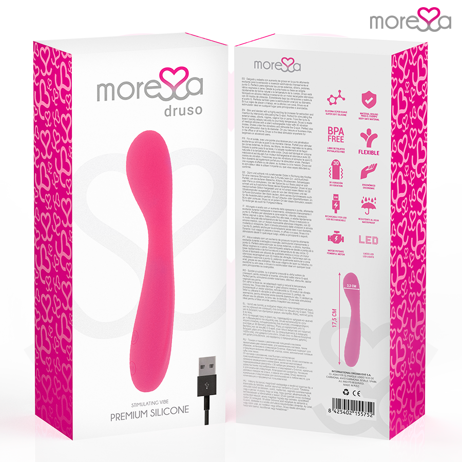 MORESSA - Druso Oppladbar G-punktvibrator i Premium-silikon