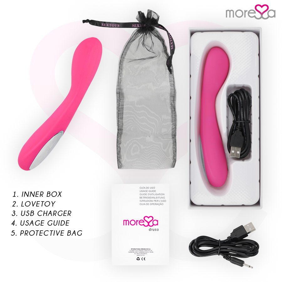 MORESSA - Druso Oppladbar G-punktvibrator i Premium-silikon