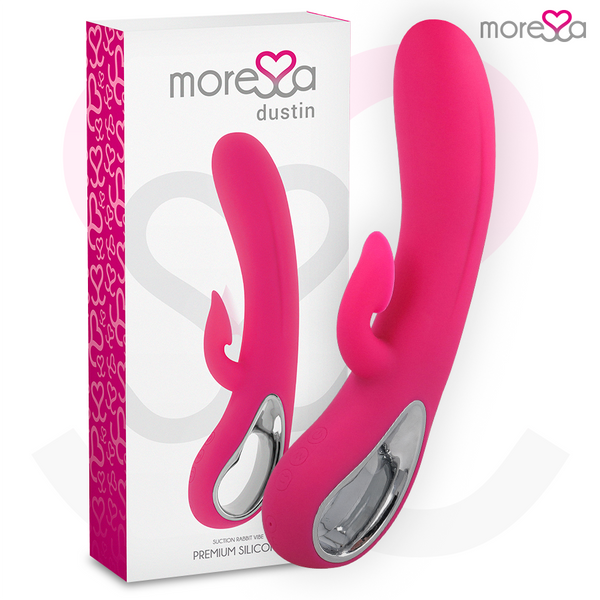 MORESSA - Dustin Rabbitvibrator med Lufttrykk i Premium-silikon
