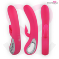 MORESSA - Dustin Rabbitvibrator med Lufttrykk i Premium-silikon