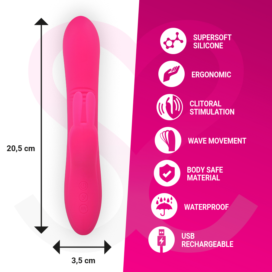 MORESSA - Ethan Oppladbar Rabbitvibrator i Premium-silikon